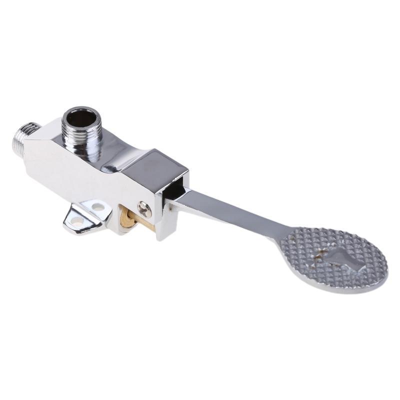 Ayak Pedalı Kontrollü Lavabo Musluğu Dikey Lavabo Soğuk Su Musluğu Paslanmaz Çelik