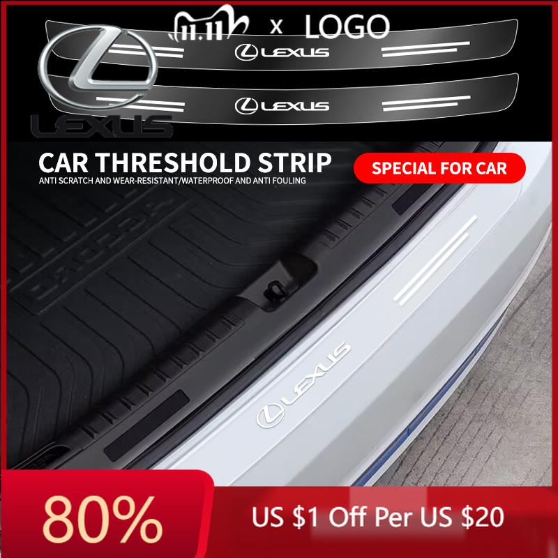 2026 Hot Interior Stickers Transparent Car Rear Trunk Bumper Guard Stickers For Lexus ES250 ES300 ES350 RX300 LX470 LX570 ES RX