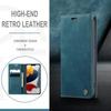 For iPhone 15 Pro Leather Flip Stand Cover Wallet Phone Case Blue