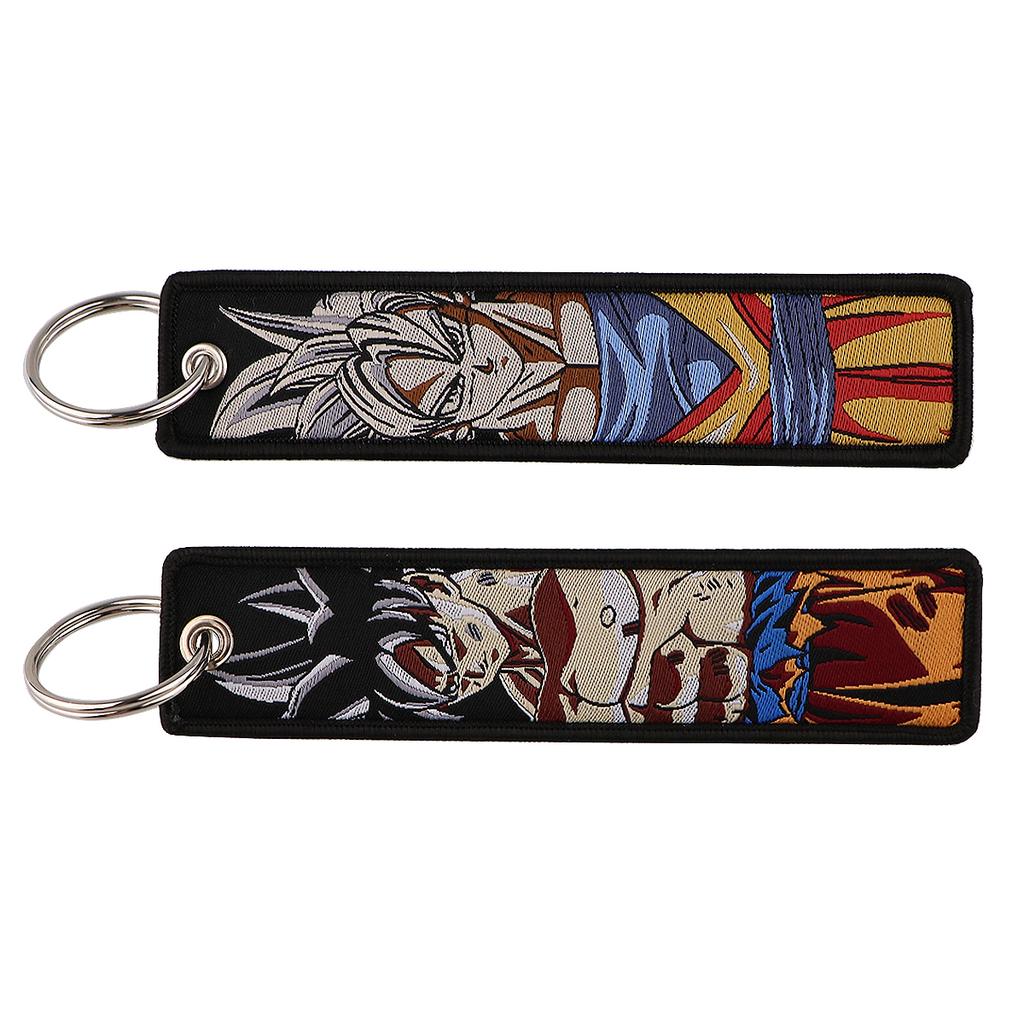 Cool Anime Key Tag Keychain Backpack Holder Goku Master Roshi Cartoon Anime Key Chain Bag Car Keyring Accessories Gifts