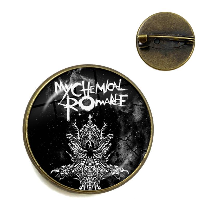 

2022 Fashion Badge Jewelry Rock Band My Chemical Romance Brooch Music Band Pins Gift for Men and Women Gift 20mm