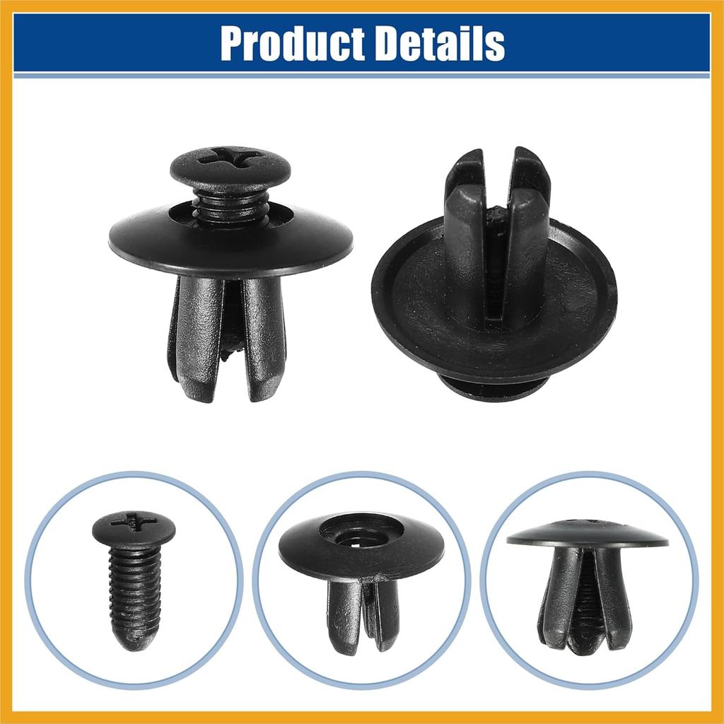Bumper Cover Retainer Clip Fasteners Fit for Hyundai Sonata 2.4L No.8659028000/86590-28000 - Pack of 50 Replacement