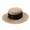 European and American seaweed hemp yarn decorative straw hat hollow breathable sun hat women summer travel sun protection beach hat