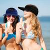 Women'S Wide Brim Sun Hat with Adjustable Drawstring Closure - Lightweight Breathable Summer Beach Hat, for Outdoor,Travel Accessory