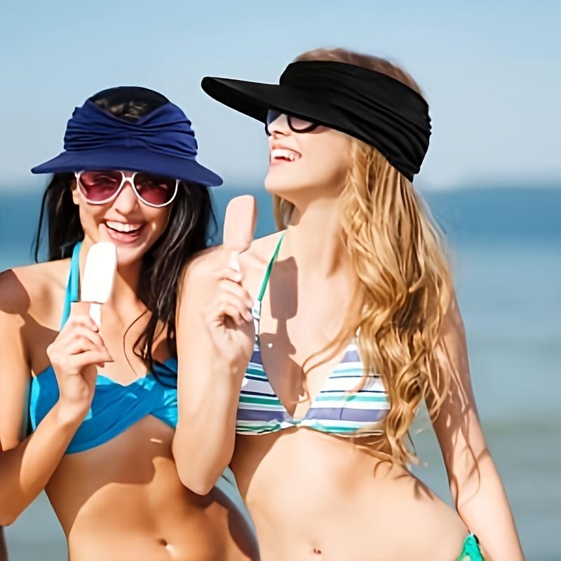 Women'S Wide Brim Sun Hat with Adjustable Drawstring Closure - Lightweight Breathable Summer Beach Hat, for Outdoor,Travel Accessory