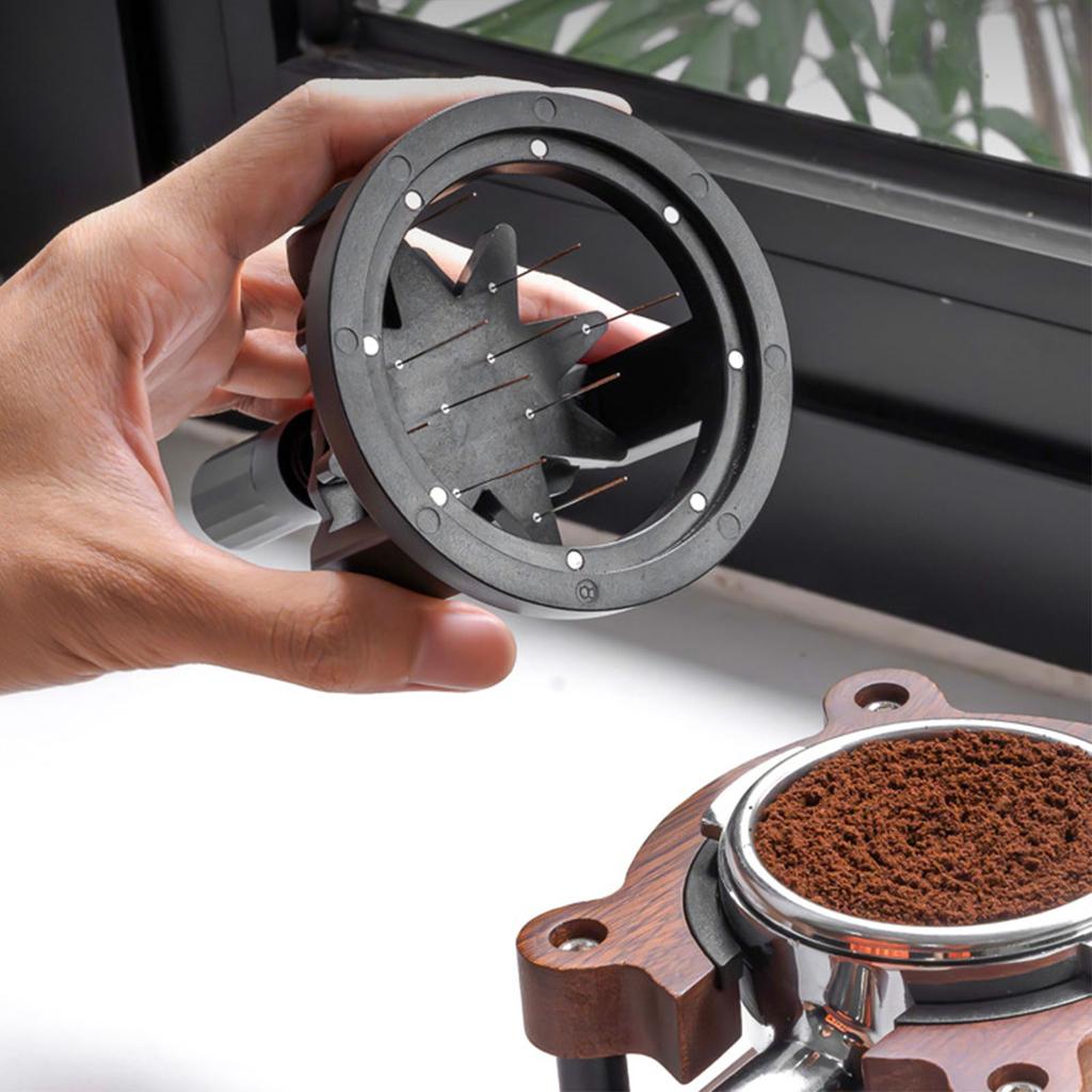 Precisions Coffee Powder Dispenser Manual Espresso Stirrer Distributor Tool With Ergonomic Handle For Even Distribution