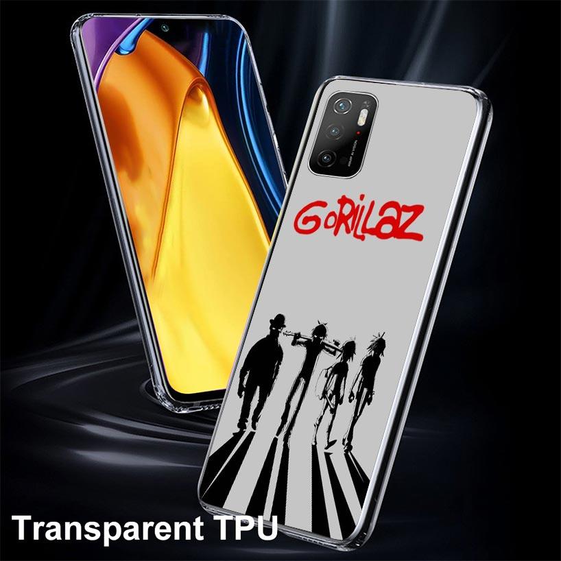 Gorillaz Anime Case Phone Cover for Xiaomi Redmi Note 10 9 9S 8 8T 7 5 Pro Mi 12T 11T 10T 9T 12 11 Lite A3 A2 Trend Fundas Mi 11