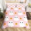 Cute Halloween Bedding & Pillowcase, Ghost Pumpkin Duvet Cover Set Dorm Bedding, Halloween Decor, Nursery Toddler Bedding Set