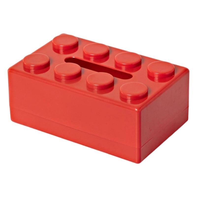

Innovative Brick Design Tissue Holder Multipurpose Desktop Paper Towel Organizer Napkin Dispenser Kitchen Decoration красный