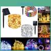 Festliche LED Kupferdraht Lichterketten 10m 20m 30m 50m Für Outdoor Platzdekorationen