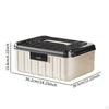 Contenitore portaoggetti bloccabile Custodia organizer per documenti Multiuso Scatola con lucchetto a combinazione Garage