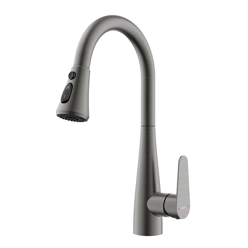 Hegii Pull-Out Kitchen Faucet with 3 Spray Modes