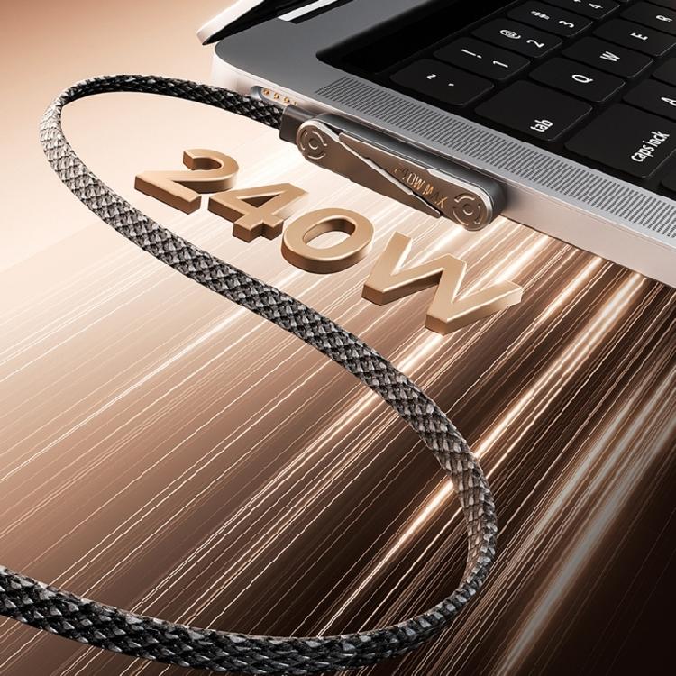 Zincs Alloy Type C Charging Cable 240W Output With Flexible 1.5m Length For Convenience