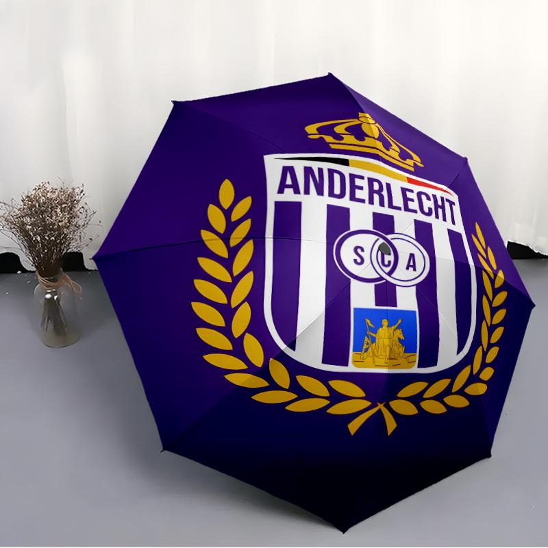 1pc Anderlecht Umbrella, Sun Protection, And UV Shielding. It Has Eight Sturdy Ribs for Outdoor Use And Perfect As a Holiday Gift
