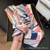 Long Silk Scarf Women's New Small Silk Scarf Printing Simulation Silk Tied Bag Streamer Explosion Sweet Little Scarf