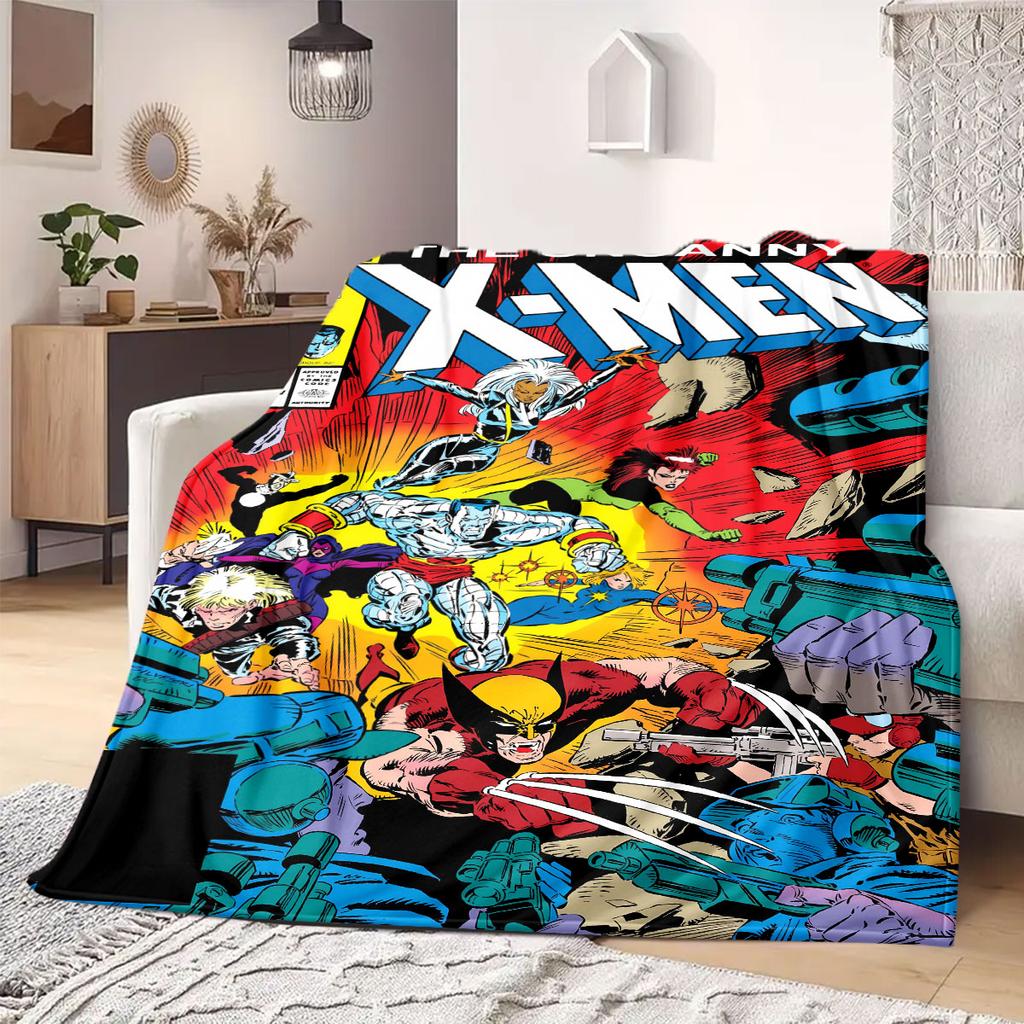 Marvel Cartoon Print for Bedrooms Sofas Beds Chairs Picnics Travel Flannel Blanket Home Decor Great Gift Various Sizes New