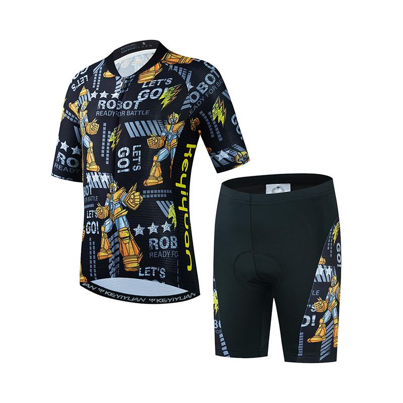 

Road Cycling Jersey Set Boy Girl Short Sleeve Bike Clothing Child Bicycle Wear Mtb T-shirt Ciclismo 2026 Summer Breathable Cycling Suit Set S