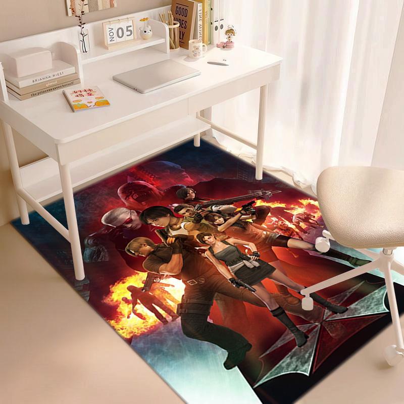 Sci-Fi game Resident Evil, Umbrella Corporation, soft carpet, home living room, office chair pad, door mat, door mat carpet U9