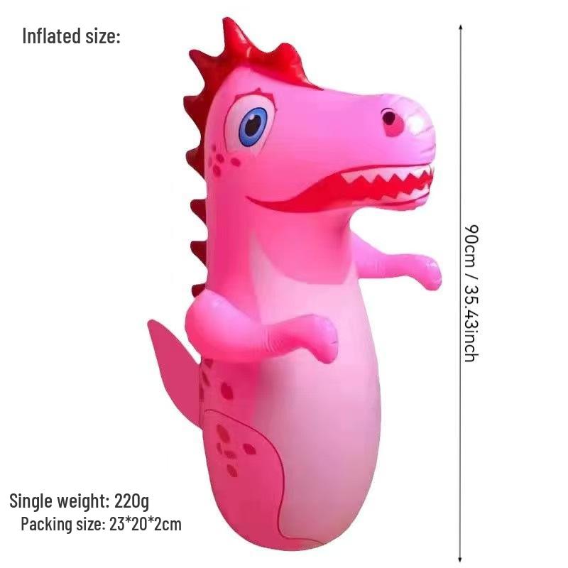 Children's 3D Dinosaur Inflatable Tumbler Punching Bag for Stress Relief