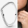 925 Sterling Silver Pan Ring Creative Bright Wishing Bone Ring For Women Wedding Party Gift Fashion Jewelry