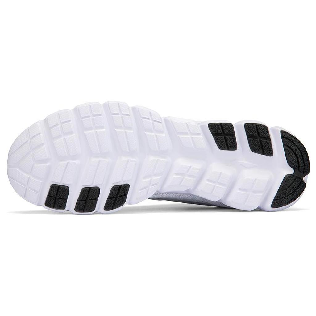 New LiNing Abrasion Resistant Breathable Low Top Casual Running Shoes Men's White Black ARSR059-5
