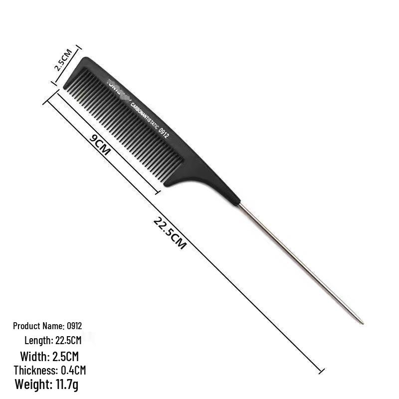 Professional Steel Tail Hairdressing Comb for Styling and Haircuts