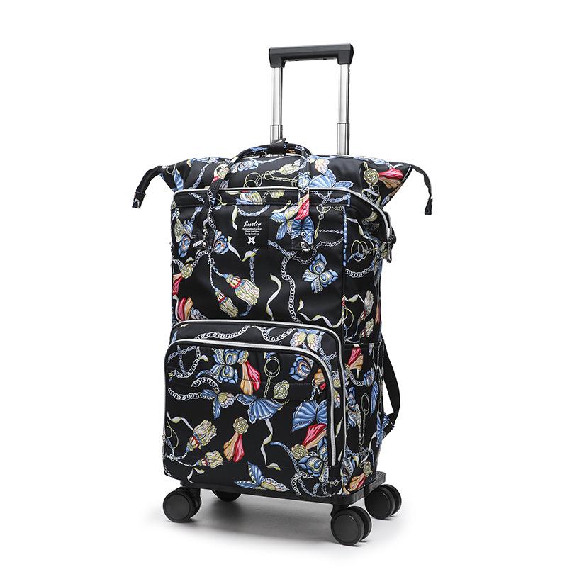 Водонепроницаемый рюкзак на колесах большой вместимости: Стильная дорожная тележка для коротких поездок