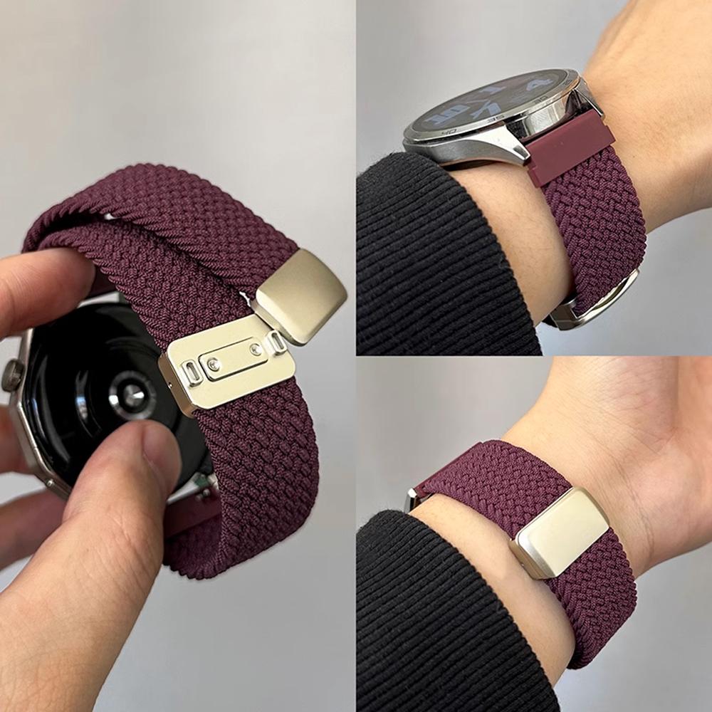 20mm 22mm Straps For Samsung Galaxy Watch 4/5/6/7/6 classic/5 Pro/Gear s3 44mm 40mm Braided correa bracelet Huawei GT2e 3 4 Band