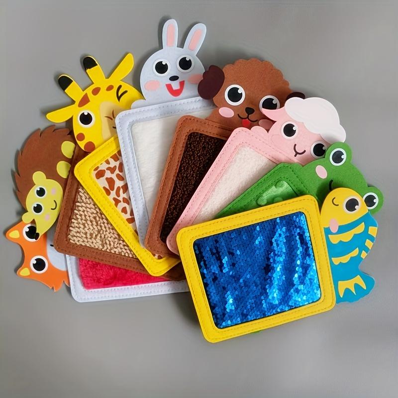 Baby Montessori Sensory Toys Cartoon Animal Cognition Mat Hand-Eye Coordination Education Toys Sensory Tactiles Pad For Autistic