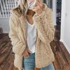 Dámské Zimní Sherpa Fleece Krátká bunda Kapuce na zip Cardigan Kabát Teplý Ležérní Pevná plyšová bunda odolná proti větru na podzim Zima