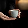 2pc/lot Yaozhou Kiln Lotus Petals Teacup Japanese Tea Bowl Cup For Tea Tea-tasting Meditation Cup Jianzhan Master Cups Gift 80ml