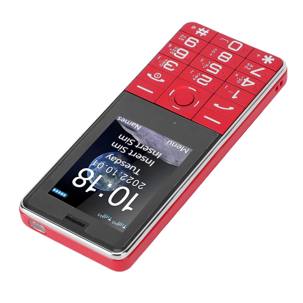 Unlocked Cell Phone 2G Dual SIM Big Key Basic Phone with 2.4 Inch Color Screen SOS Emergency Call Loud Speaker