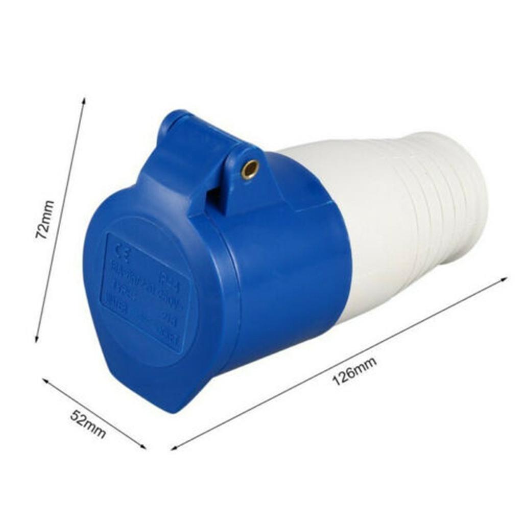 240V 16A 3 Pin Industrial Waterproof Plugs Socket  Male/Female IP44 2P For Caravan Motorhome Yacht Plug & Socket Connector