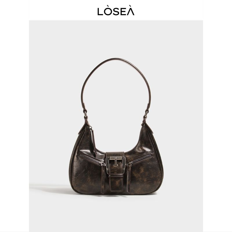 

Losea Maillard Underarm Bag Women s 2024 New Retro Women Bag Shoulder Bag Messenger Bag Selenodont Bag Tide Curry([In Stock]])