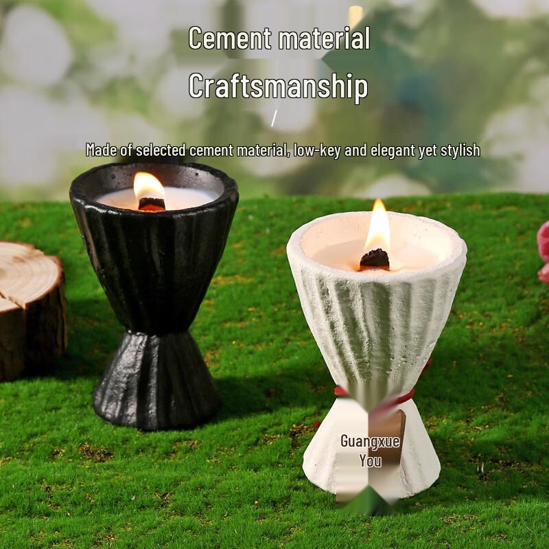 Wabi-Sabi Cement Aromatherapy Candle Holder