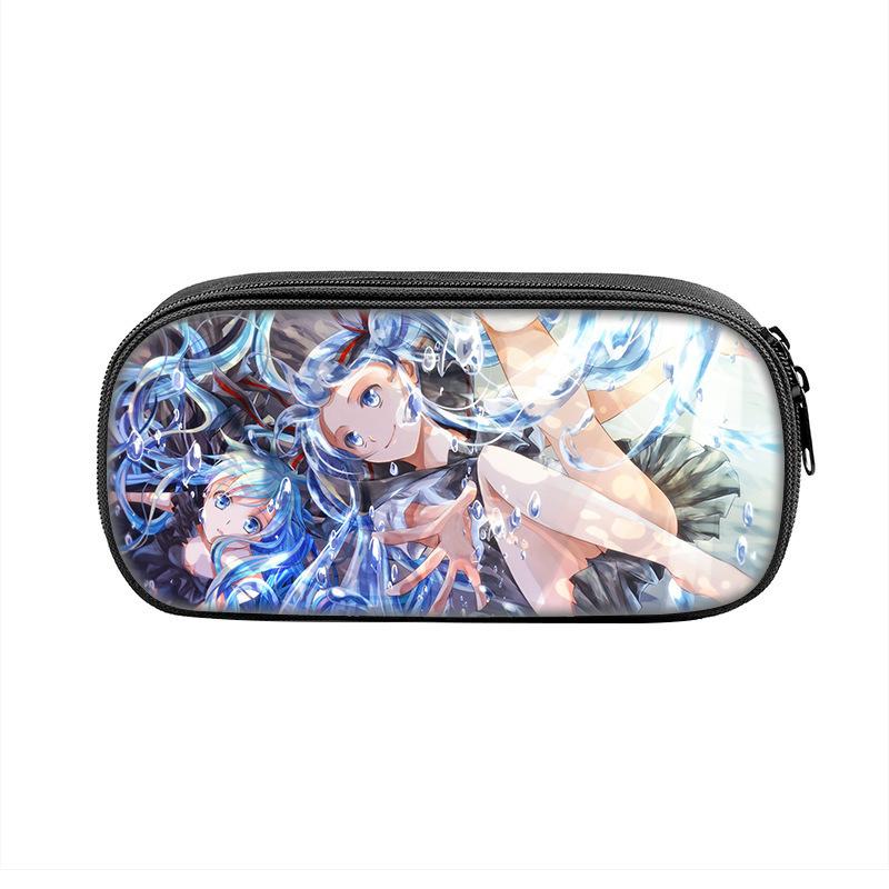 Hatsune Miku Pencil Case Miku Anime Surrounding Male And Female Students Large Capacity Stationery Case Pencil Case Bag