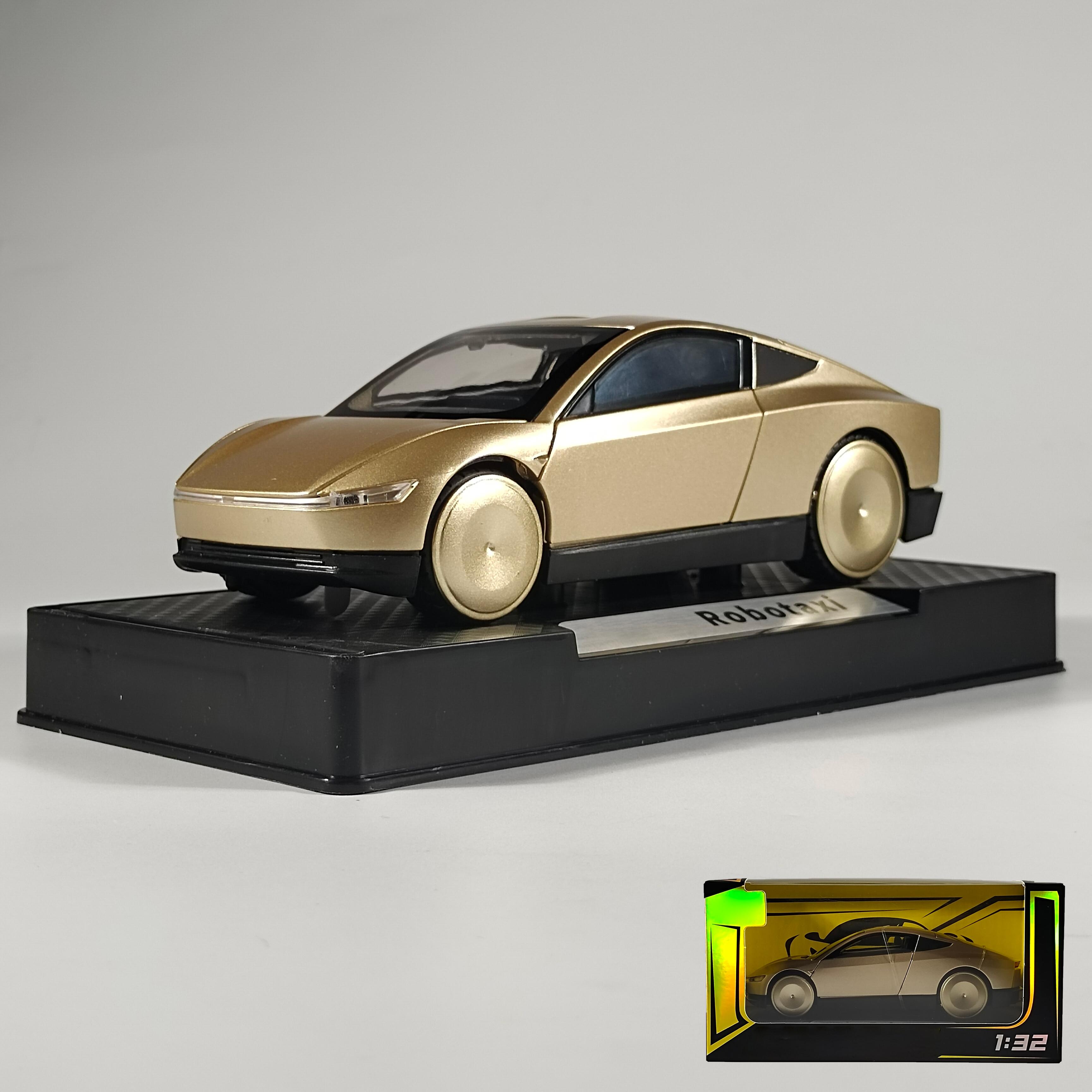 1:32 Cybercab Robotaxi Fahrerloses Taxi Legierung Metall Druckguss Modellauto Zuhause Trendige Spielzeuge Ornamente Ausstellungsstücke Sammlungen Dekorationen