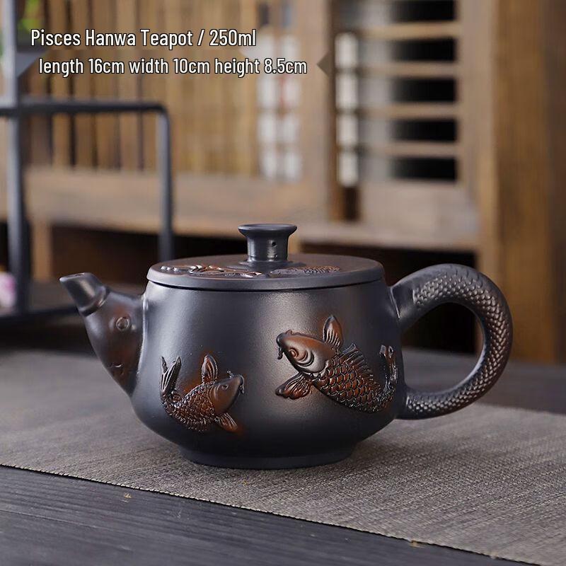 Zisha Pottery Lotus Teapot