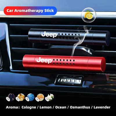 Car Air Freshener Diffuser Aromatherapy Stick Perfume Clip For Grand Cherokee Wrangler JK Gladiator Compass Renegade Recon