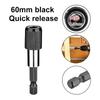 60mm Impact Bit Holder 1/4-Inch Hex Drill Bit Extension Drill Adapters  Electric Drills