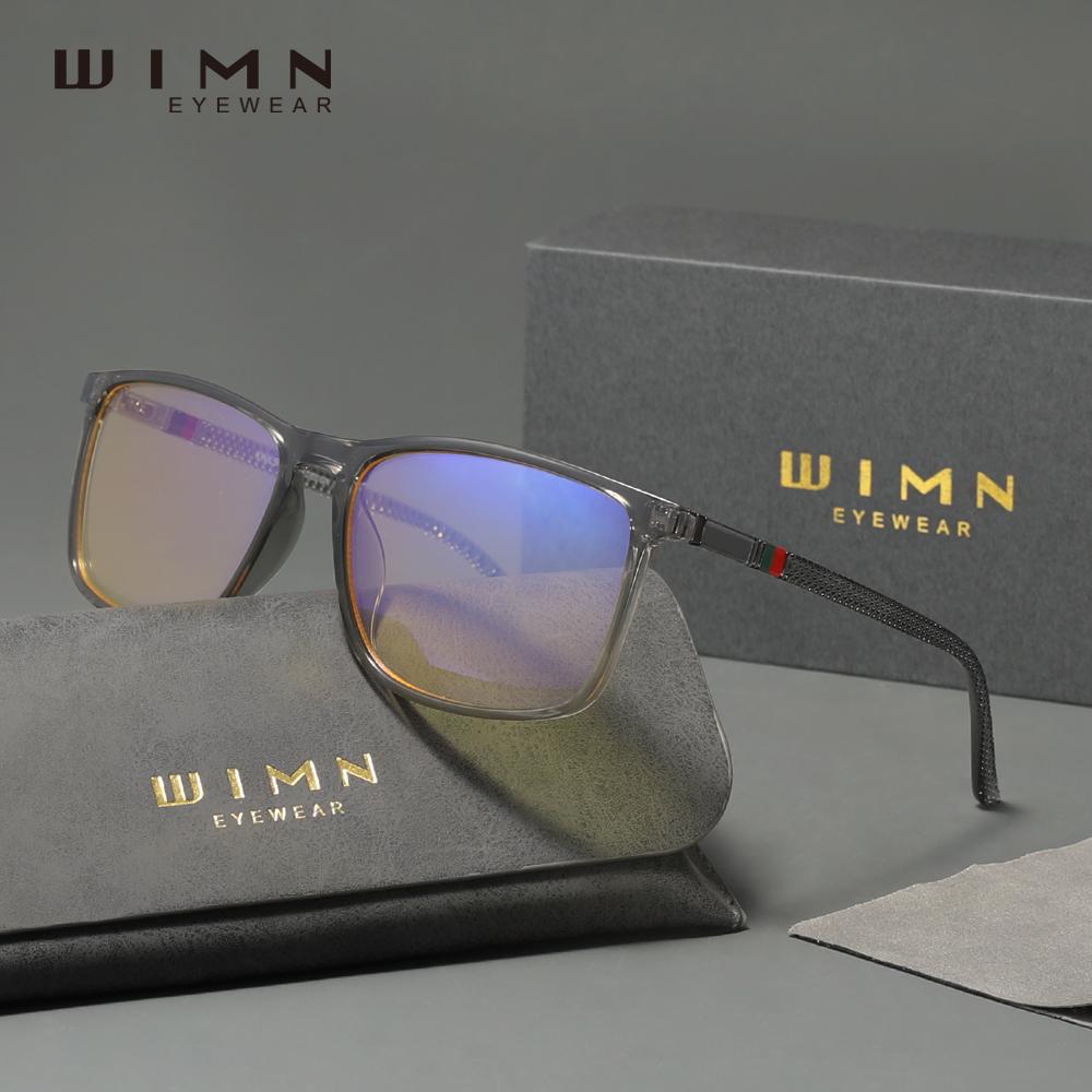 WIMN Blaulichtfilterbrille Ultraleicht Herren/Damen Handy Computer Brille Rechteck Anti-Blau