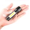 Rechargeable Flashlight with Dimmable 3 SOS COB Work 500m 2 Hours of Continuous IPX6 Hanging and Charging "Wenjun Lighting" Ultra-Mini Light, Modes,