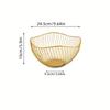 2pcs/Iron Fruit Basket Kitchen Storage Basket Household Storage Basket Simple Modern Fruit Basket