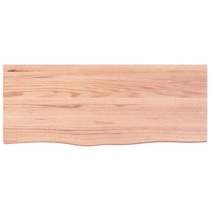 VidaXL Étagère murale marron clair 100x40x4cm bois chêne massif traité 363684