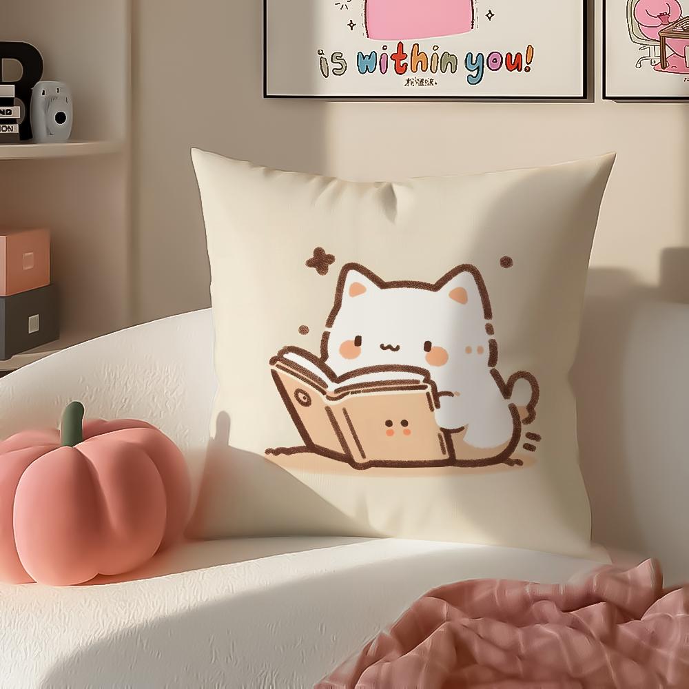 Cartoon Character PParty Animals Cushion Cover Pillowcase Short Plush Invisible zipper Room Sofa Cushion Cover