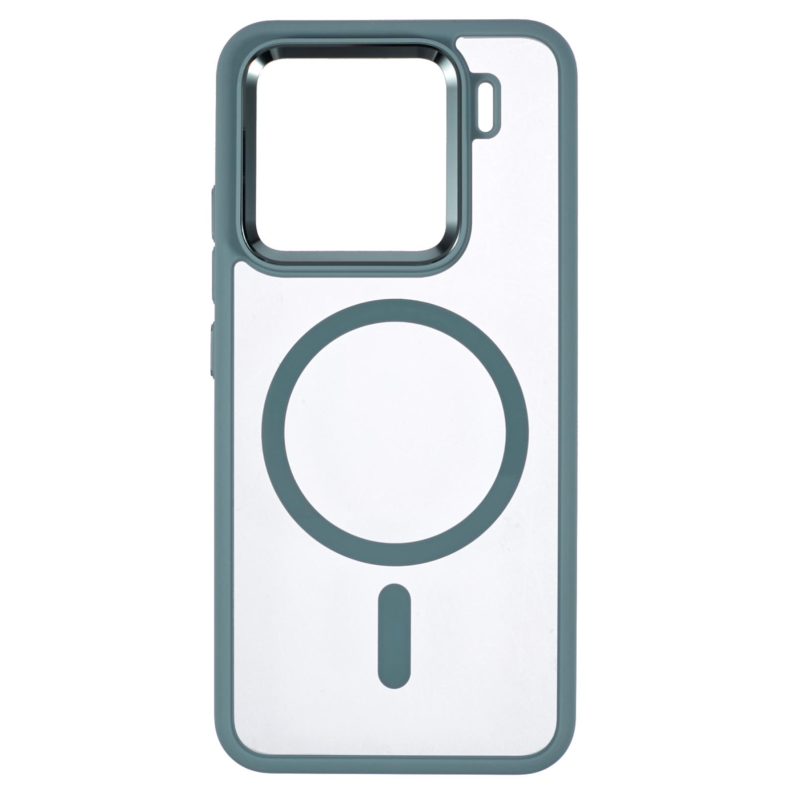 

For Xiaomi 15 Case Compatible with MagSafe Anti-Drop TPU+PC Phone Cover Cyan