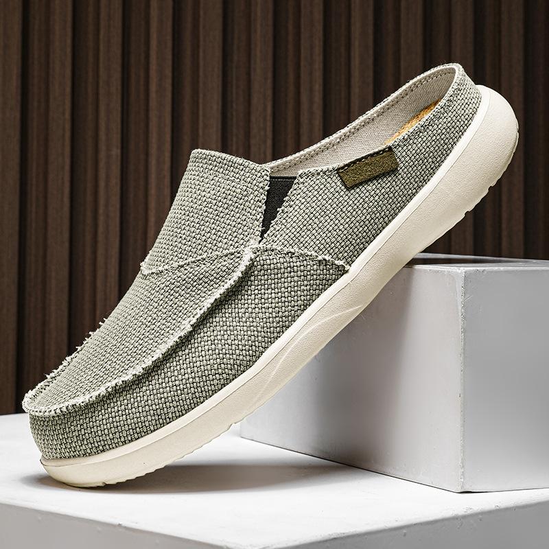 Large size lazy shoes half slippers lightweight summer casual bag head wear-resistant driving shoes
