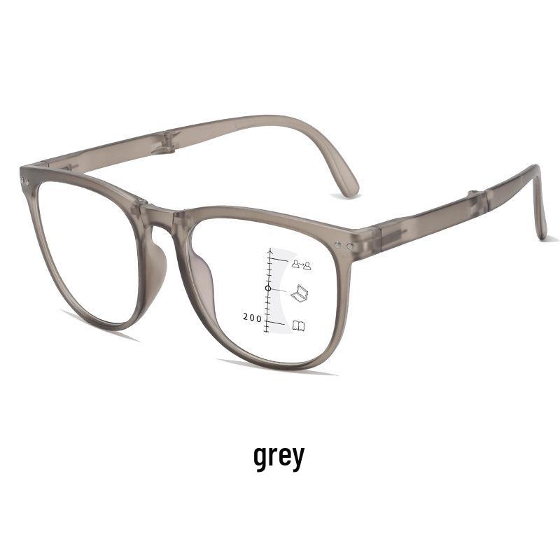 New Unisex Folding Multifocal Anti-Blue Light Reading Glasses - See Far and Near, Dual-Use Presbyopic Glasses