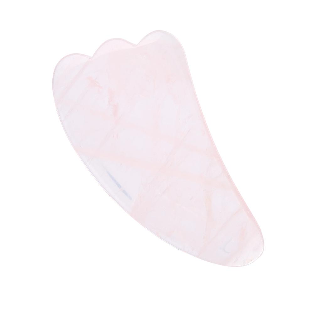3Pcs Natural Rose Quartz Scraping Plate Board Set Body Massage Plate Scraping Massage Tool