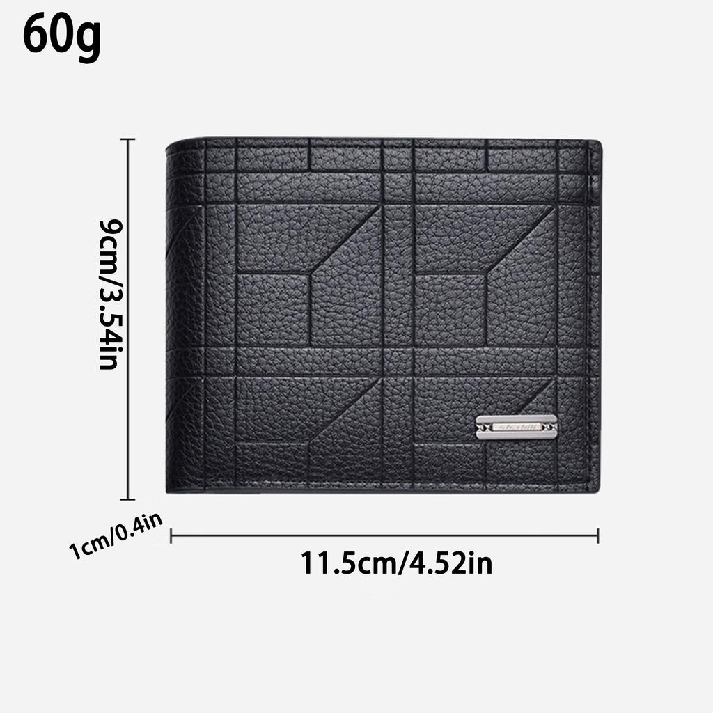Men'S PU Leather Wallet Large Capacity Multi-Card Slot Wallet Ideal Gift For Men